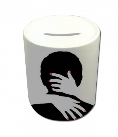 กระปุกออมสิน พิมพ์รูป Kiss me Piggy Bank